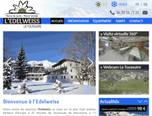 Tablet Screenshot of edelweiss-toussuire.com